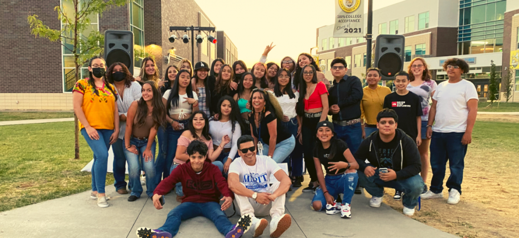 Group of students posing