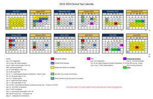 Northfield High School » Bell Schedule & Calendars