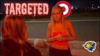 screenshot of the video Targeted with two students in frame