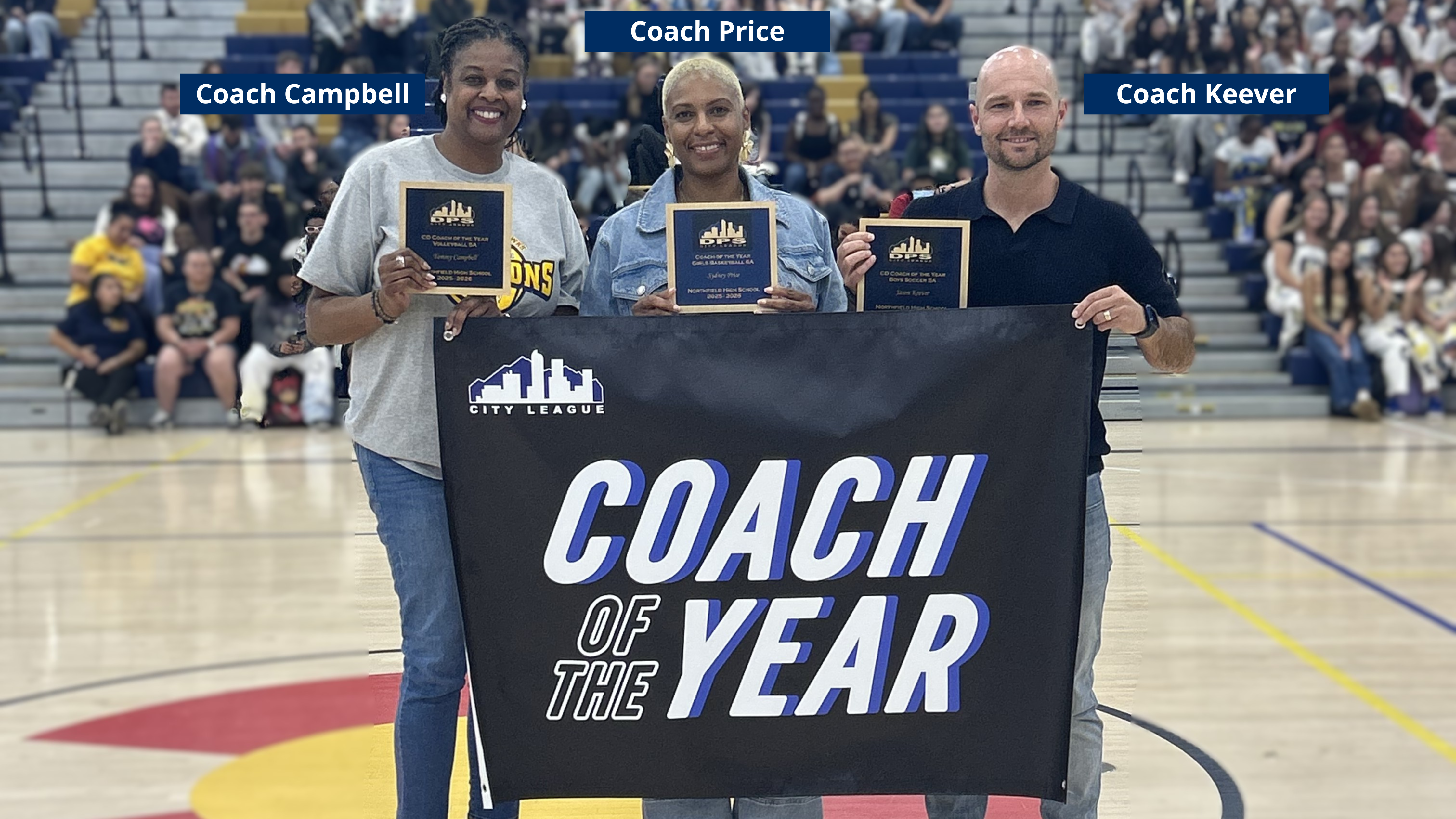Coach Campbell, Coach Price and Coach Keever