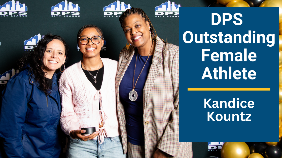 Principal Rodriguez Bracey, Kandice Kountz and Coach Campbell